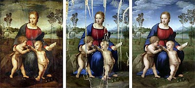 Liefde, Kunst en gratie - Rafa&euml;l. De restauratie van de Madonna met het puttertje.