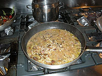 Risotto with  Mushroom, Truffle Cooking Course Marche Italy