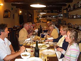 Dinner at the Caravanserraglio restaurant