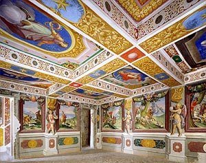 De kamers van de kardinaal, Caldarola, Le Marche.