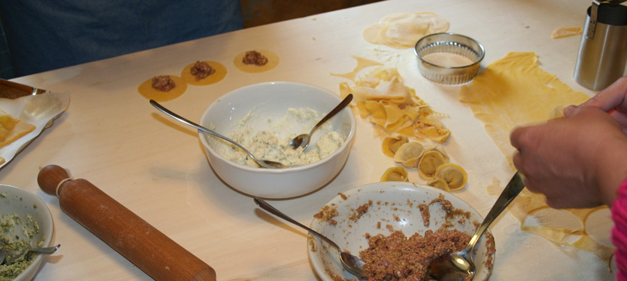 Making pasta, playing with ancient traditions, discovering how many things can be said with the cooking