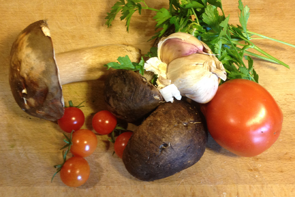 Cooking porcini