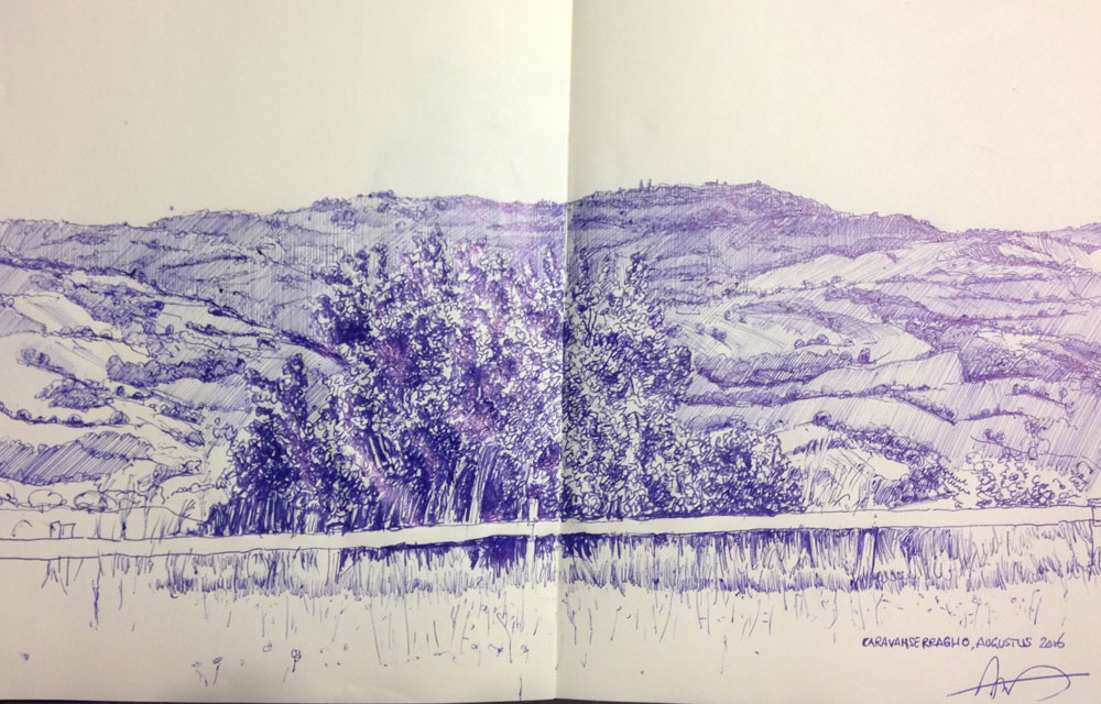 landscape from caravanserraglio